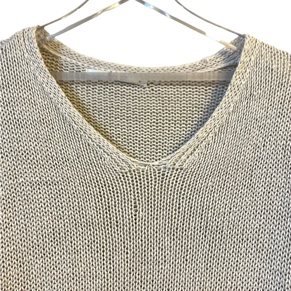 Linen Part Two Grey Knit Sweater - Picture 3 of 4